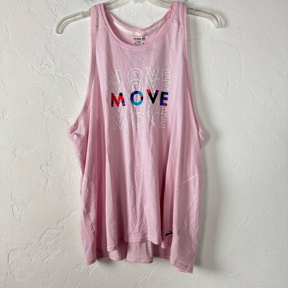 Brooks Tops - Brooks Tank Top Knit Shirt Tee DSG Distance 2.0 Empower Her Pink Orchid Running